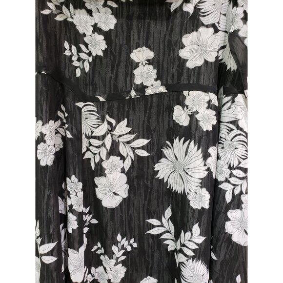 Requirements black and light gray floral, zebra lined, modest skirt, size 10 - Picture 2 of 8